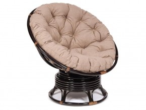 Кресло-качалка Papasan w 23/01 B с подушкой Antique brown, экошерсть Коричневый в Нижней Туре - nizhnyaya-tura.magazin-mebel74.ru | фото