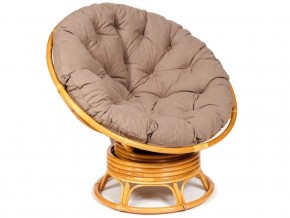 Кресло-качалка Papasan w 23/01 B с подушкой Honey, экошерсть Коричневый в Нижней Туре - nizhnyaya-tura.magazin-mebel74.ru | фото