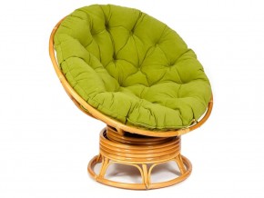 Кресло-качалка Papasan w 23/01 B с подушкой Honey, флок Олива в Нижней Туре - nizhnyaya-tura.magazin-mebel74.ru | фото