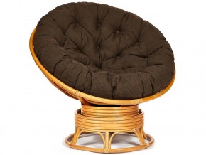 Кресло-качалка Papasan w 23/01 B с подушкой Honey, ткань Коричневый в Нижней Туре - nizhnyaya-tura.magazin-mebel74.ru | фото