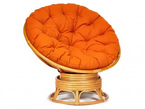 Кресло-качалка Papasan w 23/01 B с подушкой Honey, ткань Оранжевый в Нижней Туре - nizhnyaya-tura.magazin-mebel74.ru | фото