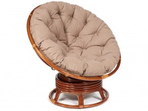 Кресло-качалка Papasan w 23/01 B с подушкой Pecan, экошерсть Коричневый в Нижней Туре - nizhnyaya-tura.magazin-mebel74.ru | фото