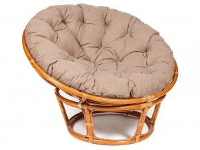 Кресло Papasan 23/01 W с подушкой Cognac, экошерсть Коричневый в Нижней Туре - nizhnyaya-tura.magazin-mebel74.ru | фото