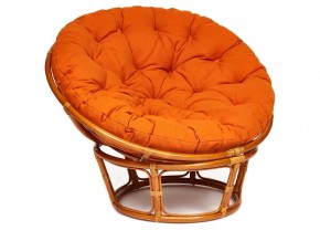 Кресло Papasan 23/01 W с подушкой Cognac, ткань Оранжевый в Нижней Туре - nizhnyaya-tura.magazin-mebel74.ru | фото