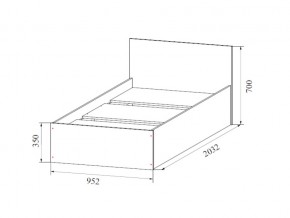 Кровать одинарная (Без матраца 0,9*2,0) в Нижней Туре - nizhnyaya-tura.magazin-mebel74.ru | фото