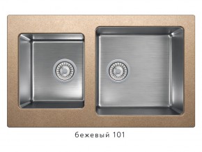 Мойка комбинированная Tolero twist TTS-840 Бежевый 101 в Нижней Туре - nizhnyaya-tura.magazin-mebel74.ru | фото