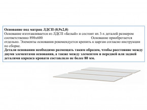 Основание из ЛДСП 0,9х2,0м в Нижней Туре - nizhnyaya-tura.magazin-mebel74.ru | фото