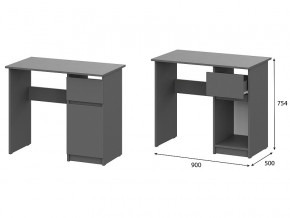 Стол письменный 900 Денвер Графит серый в Нижней Туре - nizhnyaya-tura.magazin-mebel74.ru | фото